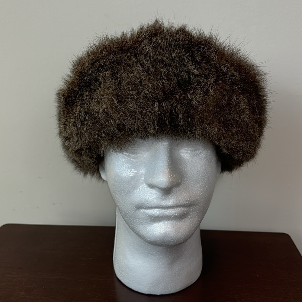 Echoes de Paris vintage insulated fur Russian winter hat